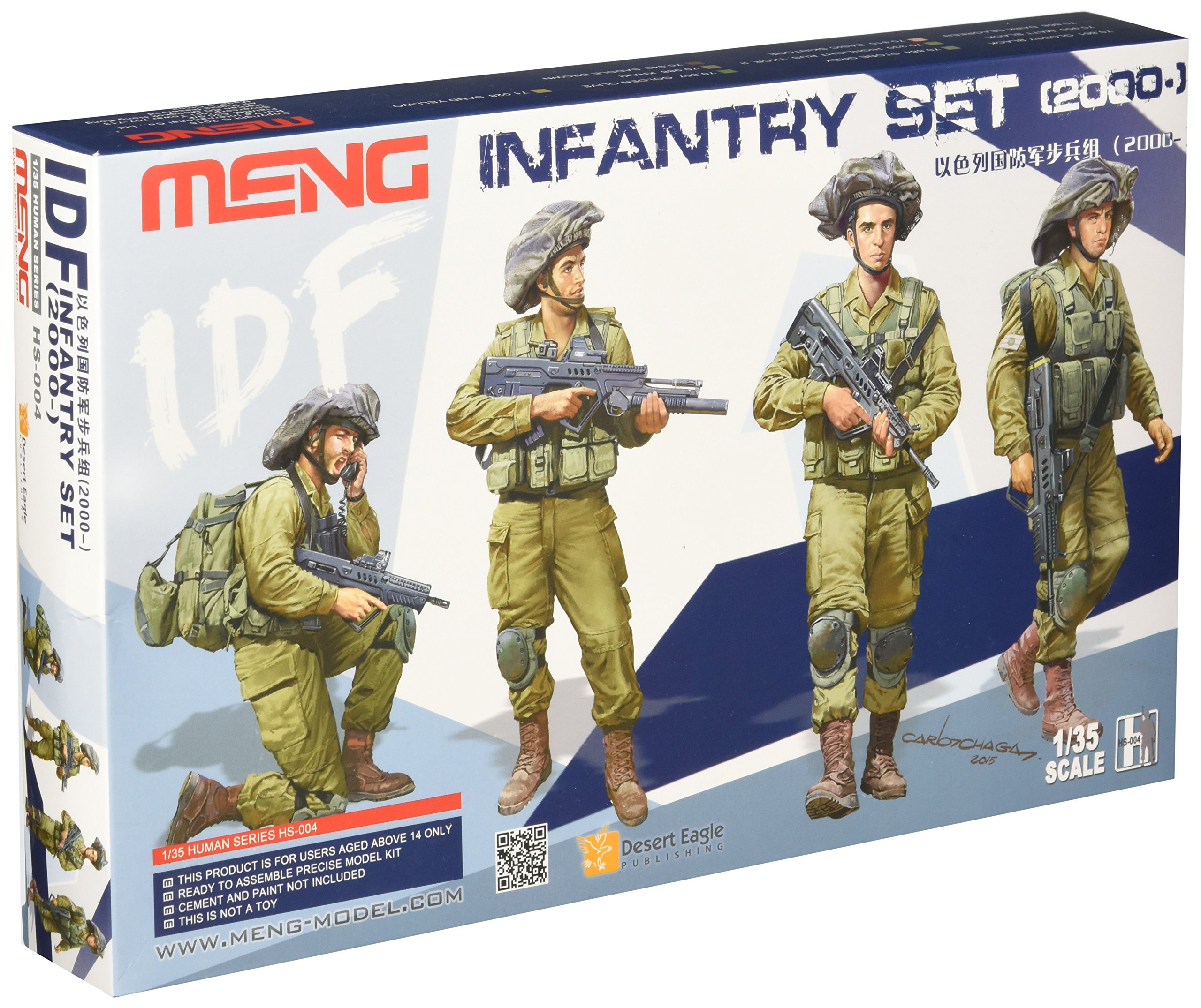 Meng "Model 1:35 IDF Infantry Set 2000" Figures (Multi-Colour)