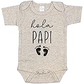 Pineapple Pancake Kids Hola Papi Spanish Pregnancy Announcement Infant Bodysuit - Surprise For New Dad