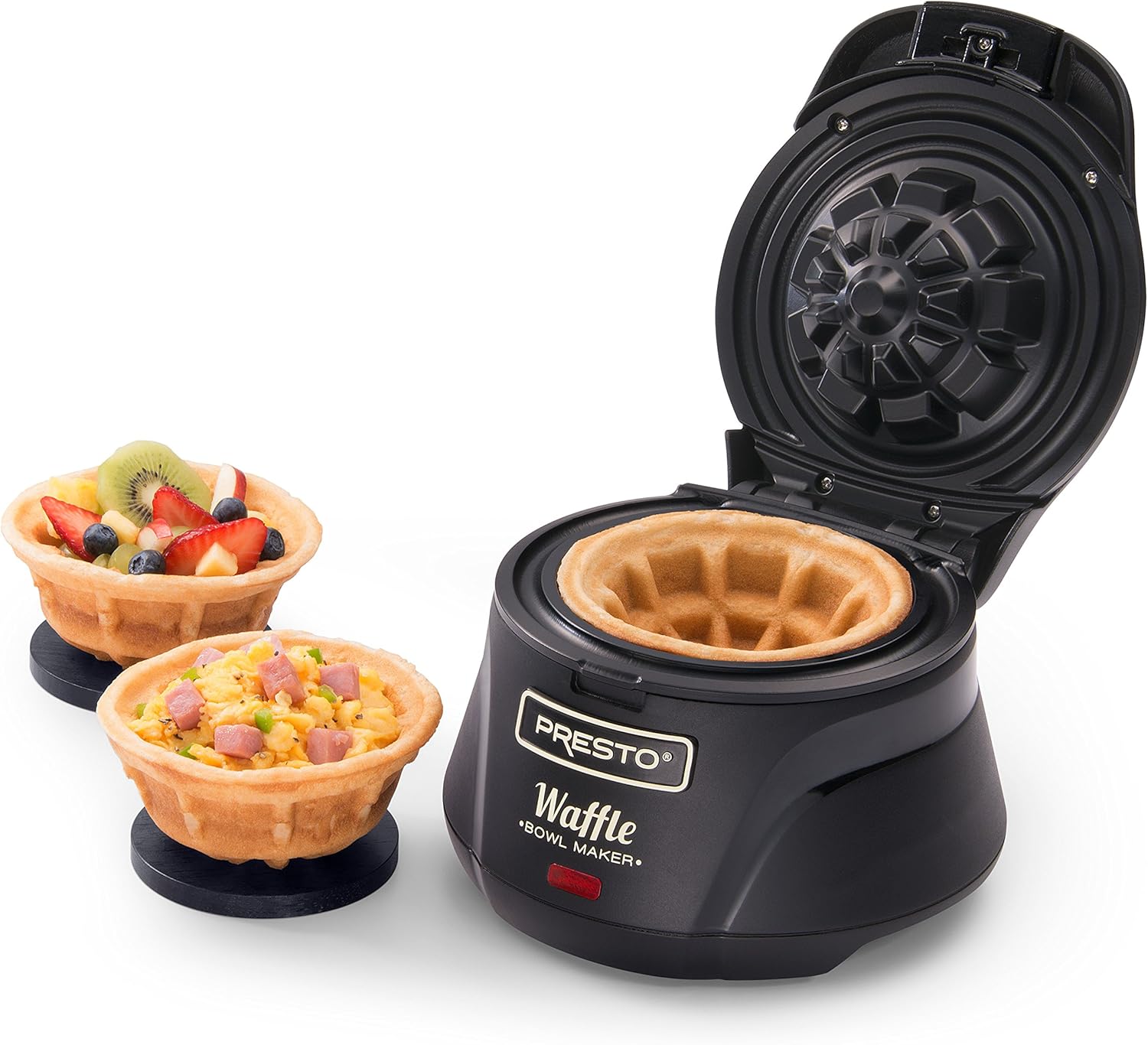 Presto 03500 Belgian Waffle Bowl Maker, Black: Kitchen & Dining