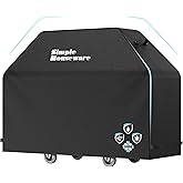 Simple Houseware 72 in. Heavy-Duty BBQ Gas Grill Cover, 600D Polyester Waterproof, Weather-Resistant