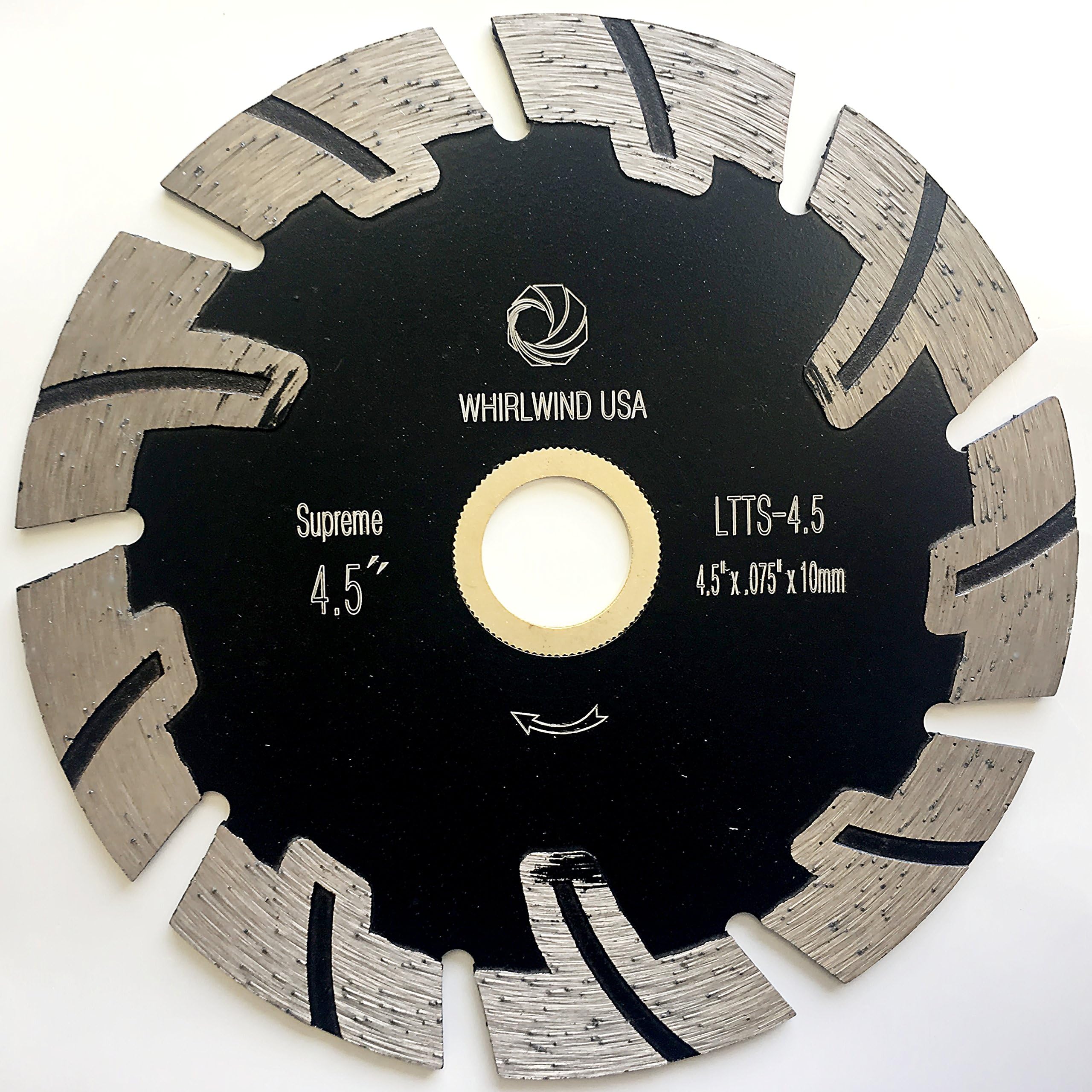 Whirlwind USA LTTS 4.5 in. Dry or Wet Cutting General Purpose Power Saw T Segmented Diamond Blades for Granite Stone Concrete (Factory Direct Sale) (4.5")…