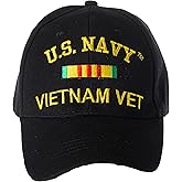 Artisan Owl Officially Licensed Vietnam Veteran Embroidered Adjustable Baseball Cap - US Navy, US Air Force, Army