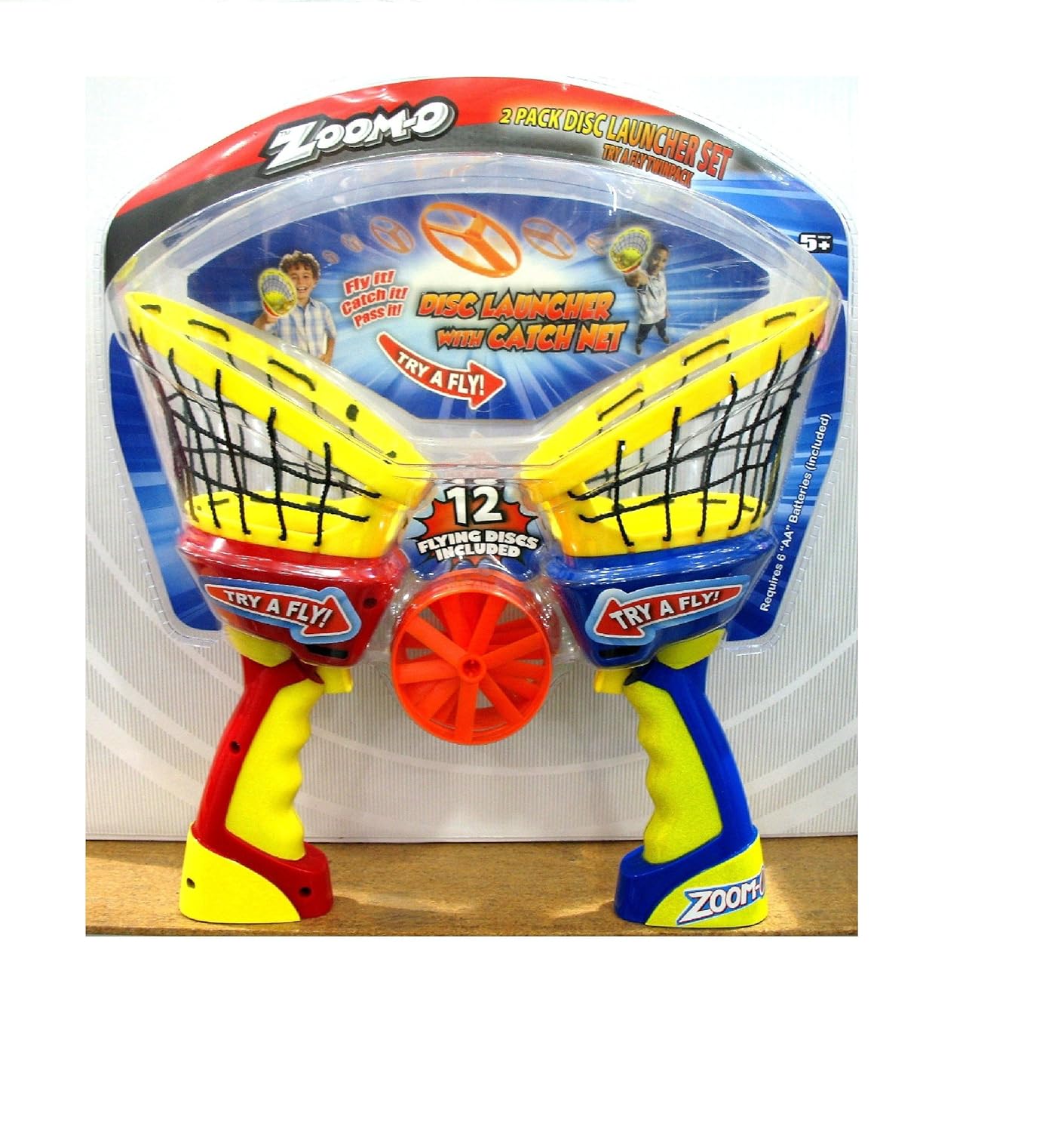 ZoomO 2 Pack Disc Launcher Set (Colors Vary) Toys Games Toys Sports