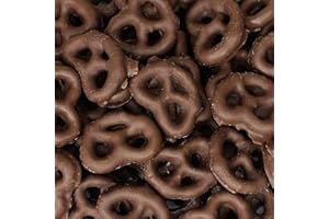 LAETAFOOD Dark Chocolate Covered Pretzels | 40 Ounce Bag | Salted Pretzels in Mildly Sweet Chocolate Coating