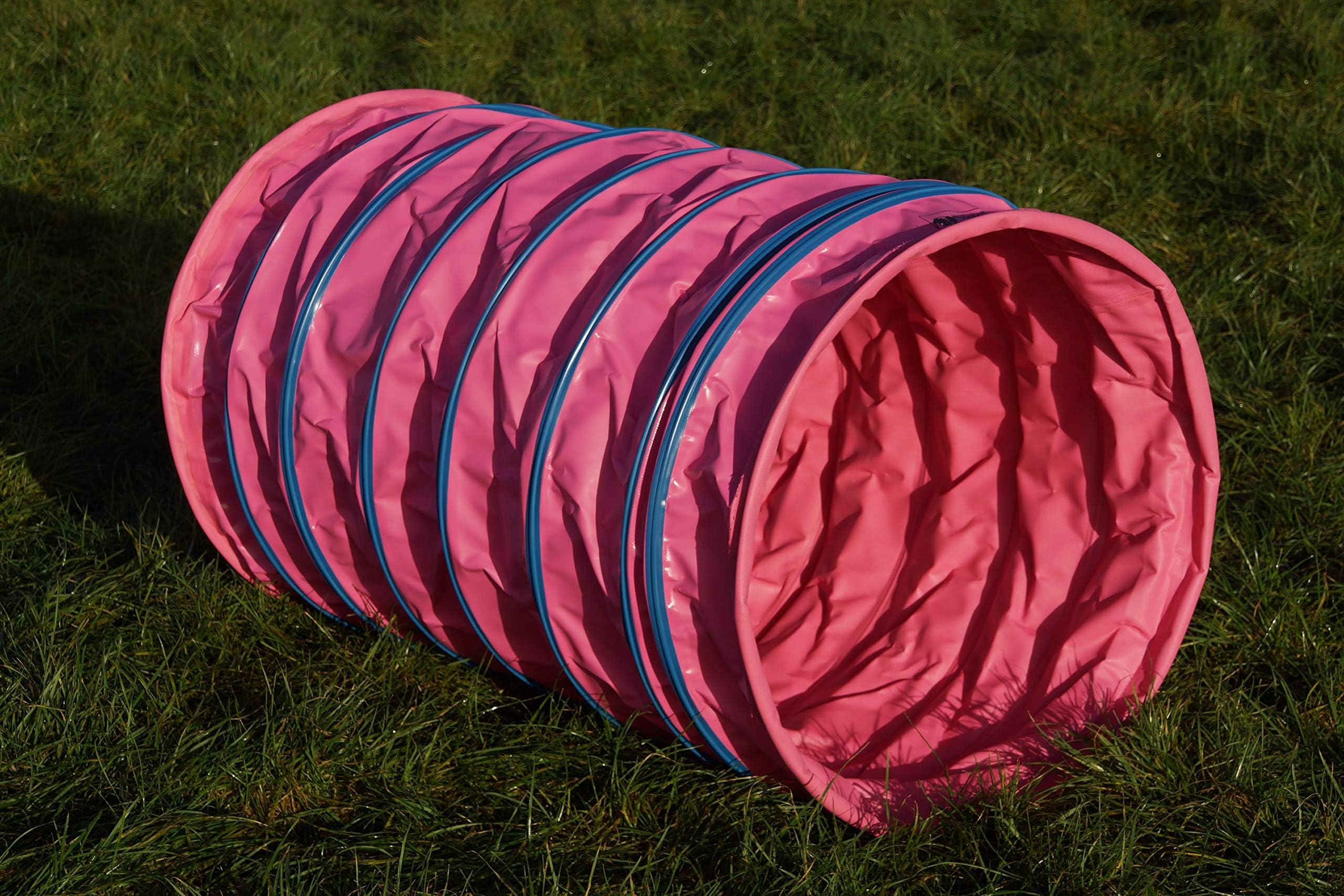 Wuzzmann Hoops Agility Tunnel for Dogs 1 m Pink