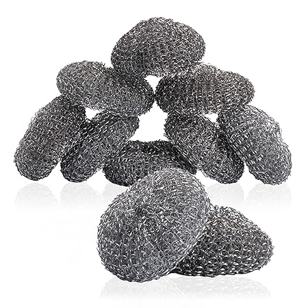 C-lean House Hochwertiger Metalltopfkratzer - im 10er Set - Der Kratzschwamm für bessere Reinigungsergebnisse in der Küche