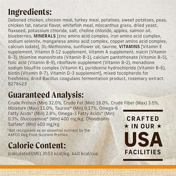 MERRICK LIL’ PLATES PREMIUM GRAIN FREE DRY DOG FOOD FOR SMALL DOGS, REAL CHICKEN AND SWEET POTATO KIBBLE – 4.0 LB. BAG