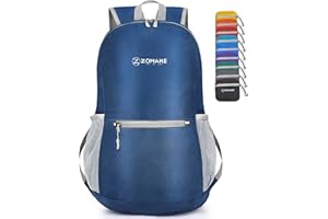 ZOMAKE Lightweight Packable Backpack 20L,Foldable Small Hiking Backpack Light Daypack for Men Women