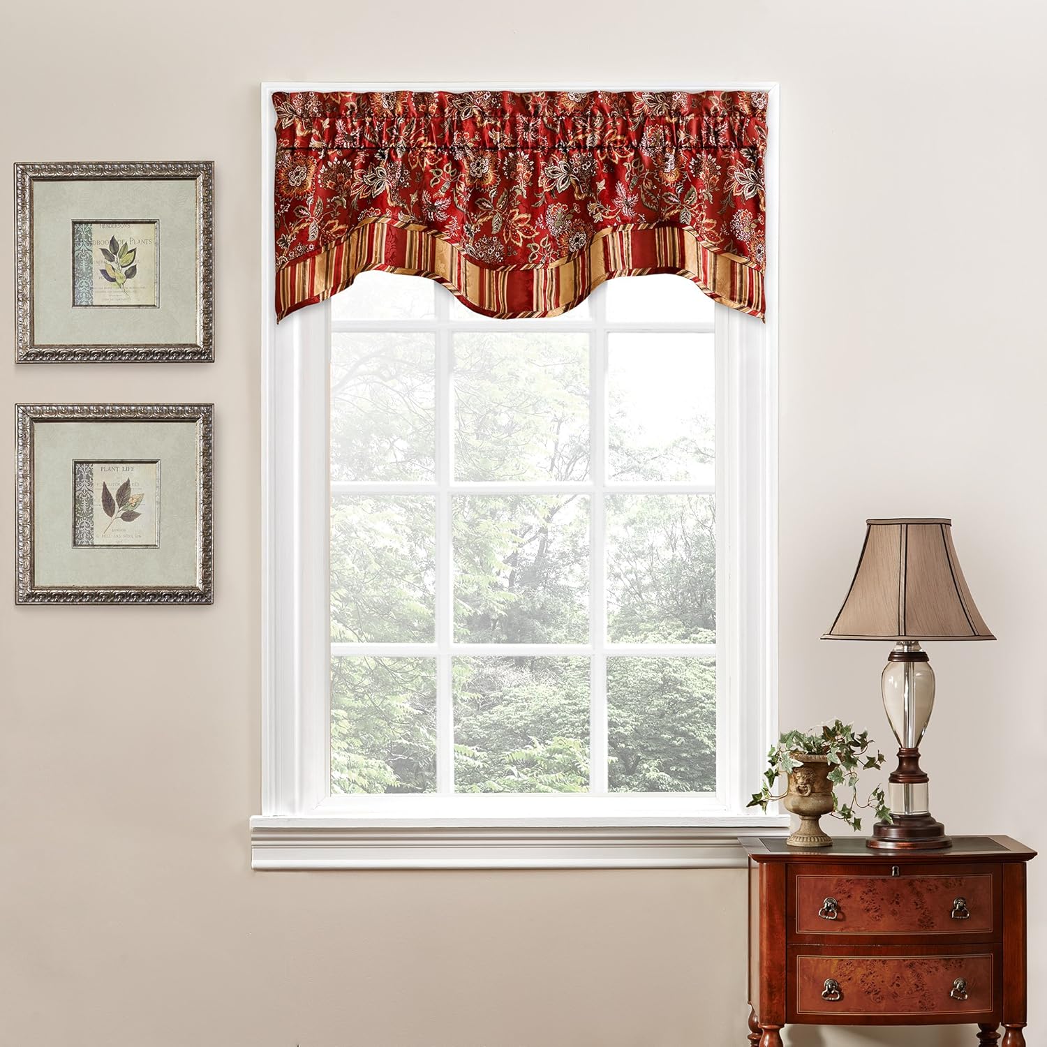 Amazon Com Traditions By Waverly Valances For Windows Navarra