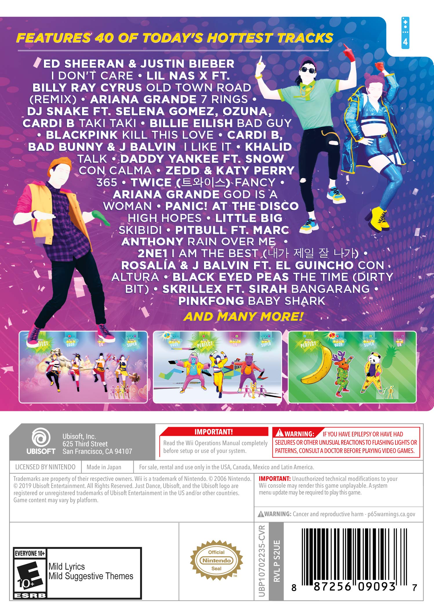 Just Dance 2020 - Nintendo Wii Standard Edition Just Dance 2020 - Nintendo Wii Standard Edition Nintendo Wii PlayStation 4 Xbox One
