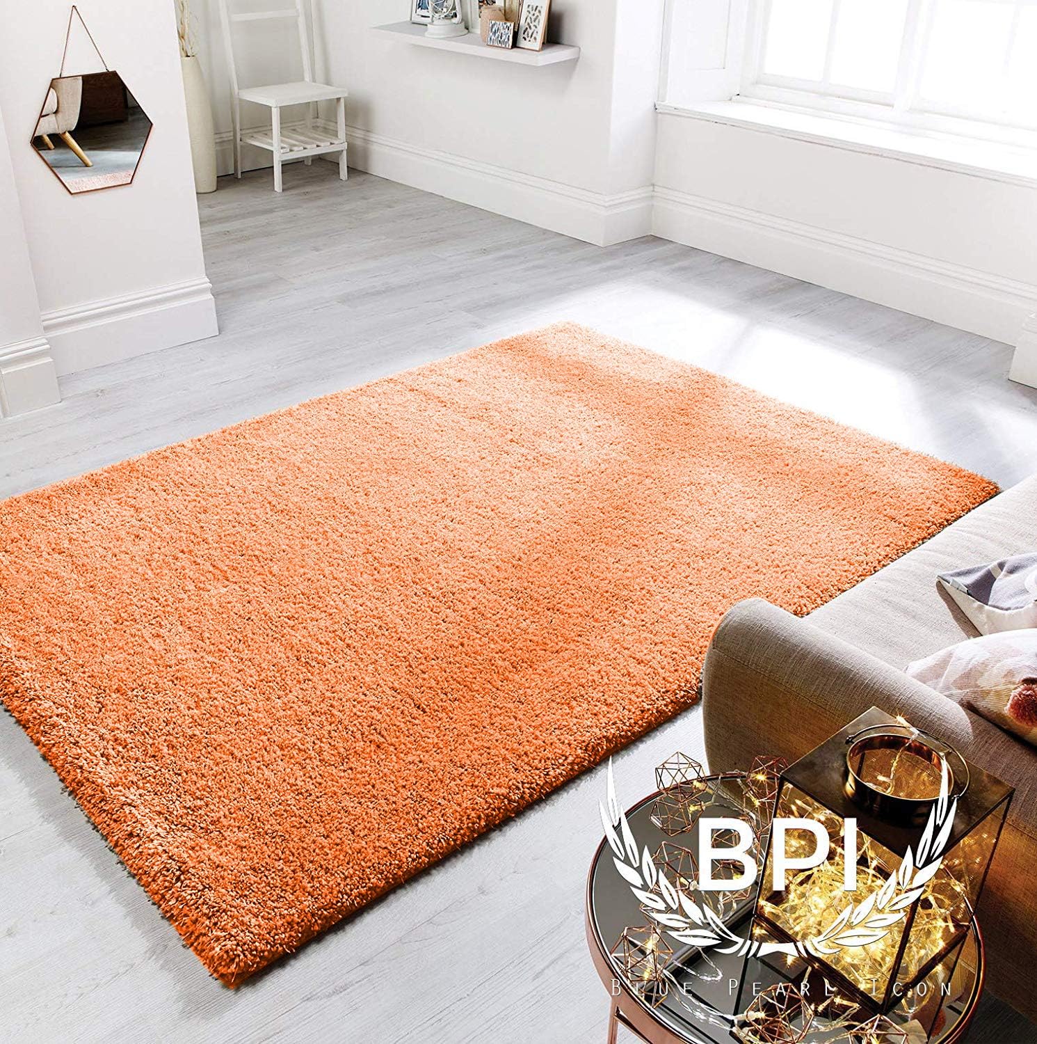 BPIL Shaggy Rugs Soft plain Thick Pile Large Small Antiskid Area Rug