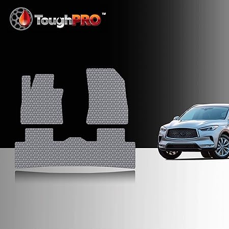 Amazon Toughpro Infiniti Qx50 フロアマットセット 全天候型 高耐久 グレー ゴム製 フロアマット 車 バイク