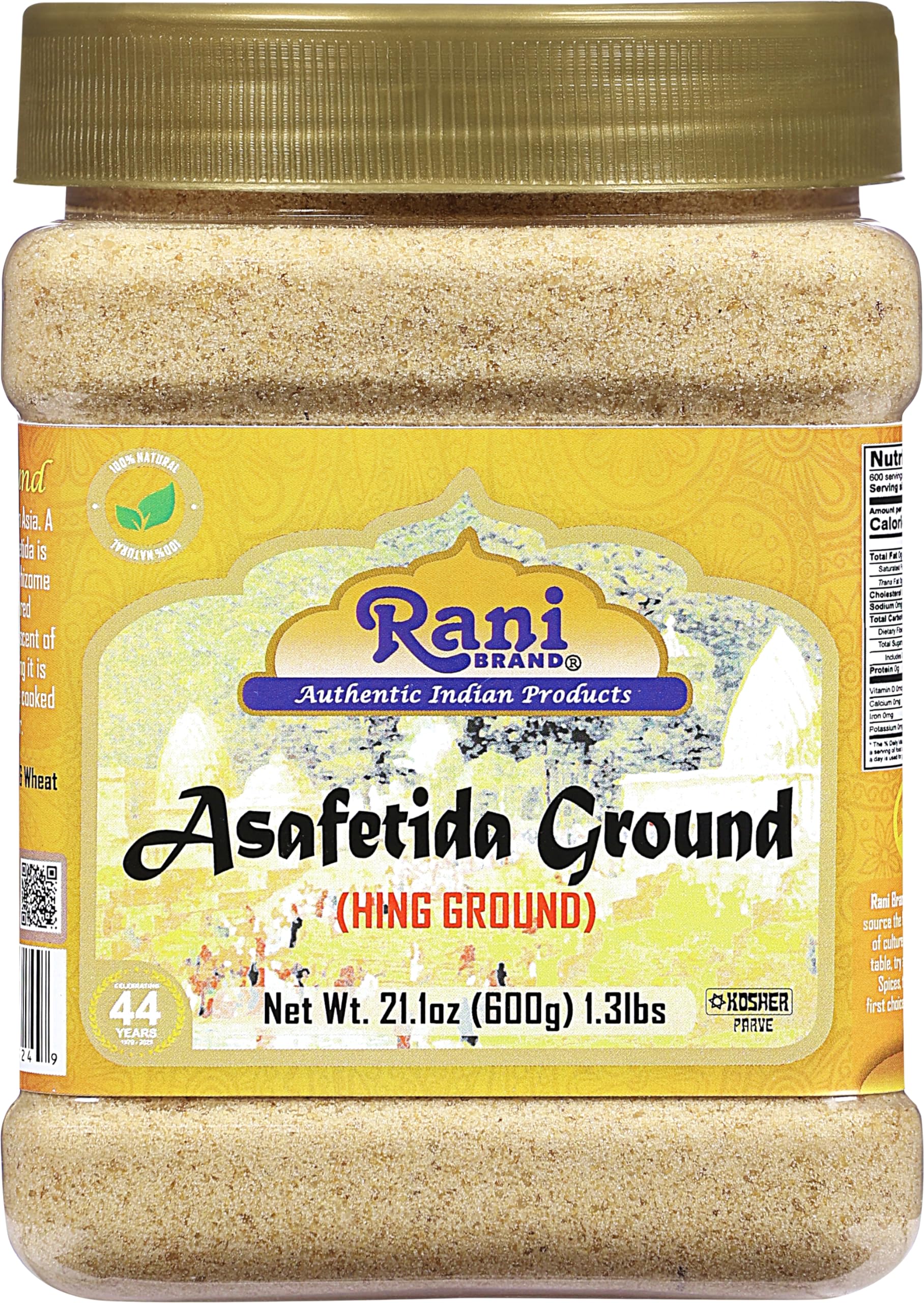 Rani Asafetida (Hing) Ground 21oz (600g) 1.3lbs PET