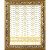 VIOLABBEY 8x10 Picture Frame Gold, Vintage Photo Frames Ornate without Mat for Tabletop or Wall Hanging