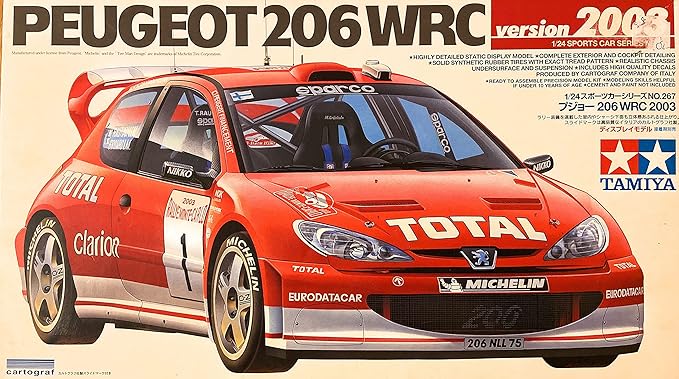 Amazon Co Jp タミヤ 1 24 スポーツカーシリーズ プジョー6 Wrc 02 ホビー 通販