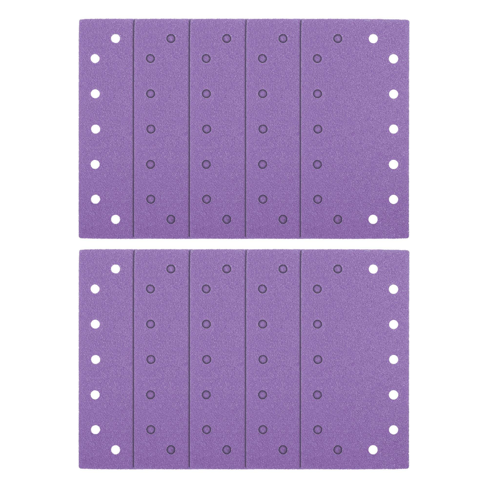 Trend Zirconium 1/2 Sheet 115 x 230mm 40 Grit Sanding Sheets, AB/HLF/40Z, Pack of 10