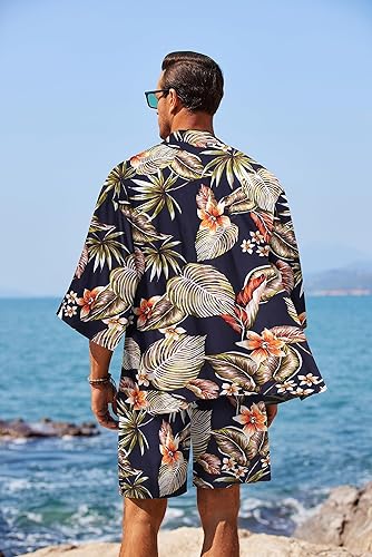 Beach Outfit Men Cheap Holiday Wear COOFANDY Beach Short Sets For