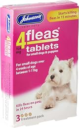 Johnsons 4Fleas Tablets Puppies & Small Dogs 3 Treatment Pack