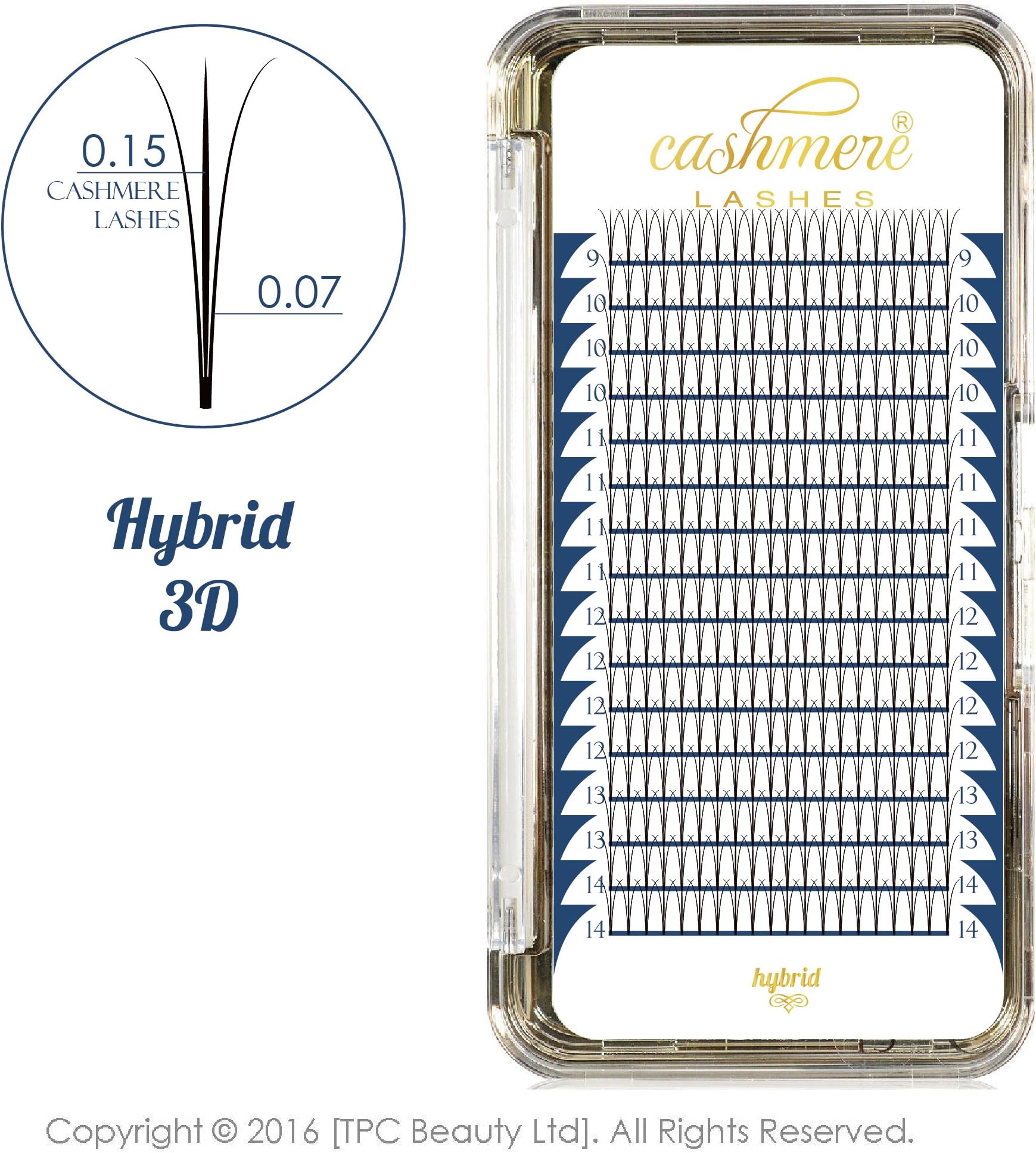 Cashmere Lashes Pre Made Fans 3D C curl Mixed Tray Pre fanned Hybrid Flat Ellipse Individual Eyelash Extensions