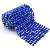 1 Metro Nastro A Punte Metalliche Argento Per Decorazioni Artistiche, Costumi, Crafting - Rivetti Flatback Su Rete Per Cucire O Incollare