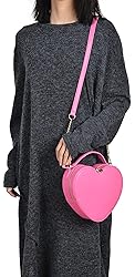 lola mae Heart Shape Satchel Crossbody Purse for