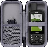 Aenllosi Case for Garmin GPSMAP H1i Plus/H1/67/67i/66i /79sc/65/86sci/65s | EVA case construction, Water-resistant, Dust-resistant design, Smooth zipper access, Carry handle, Case only