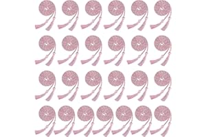 Haconba 25 Pieces Graduation Honor Cord Rayon Braided Honor Cords with Tassel for Graduation Students Bachelor Master Doctoral Gown Grad Decor (Pink with Sky Blue)