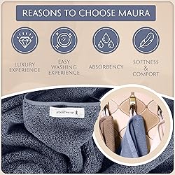MAURA Basics Turkish Cotton Washcloth Towel Set