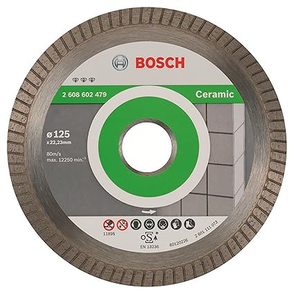 Bosch Professional Diamanttrennscheibe Best for Ceramic Extraclean Turbo zum Schneiden von harten Materialien (Ø 125 mm)