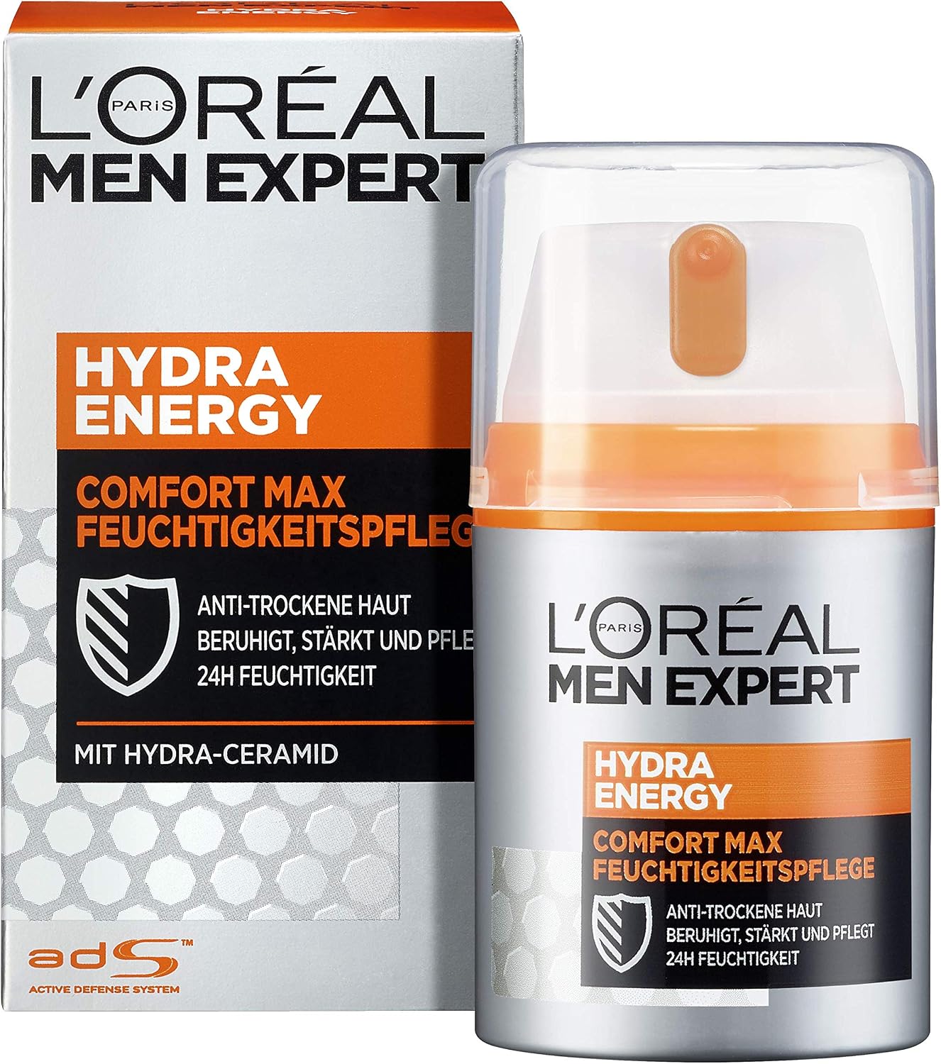L'Oral Paris Men Expert "Hydra Energy" Hydra Energetic Intensive Moisturising Cream 50 ml, 50 ml (Pack of 1)