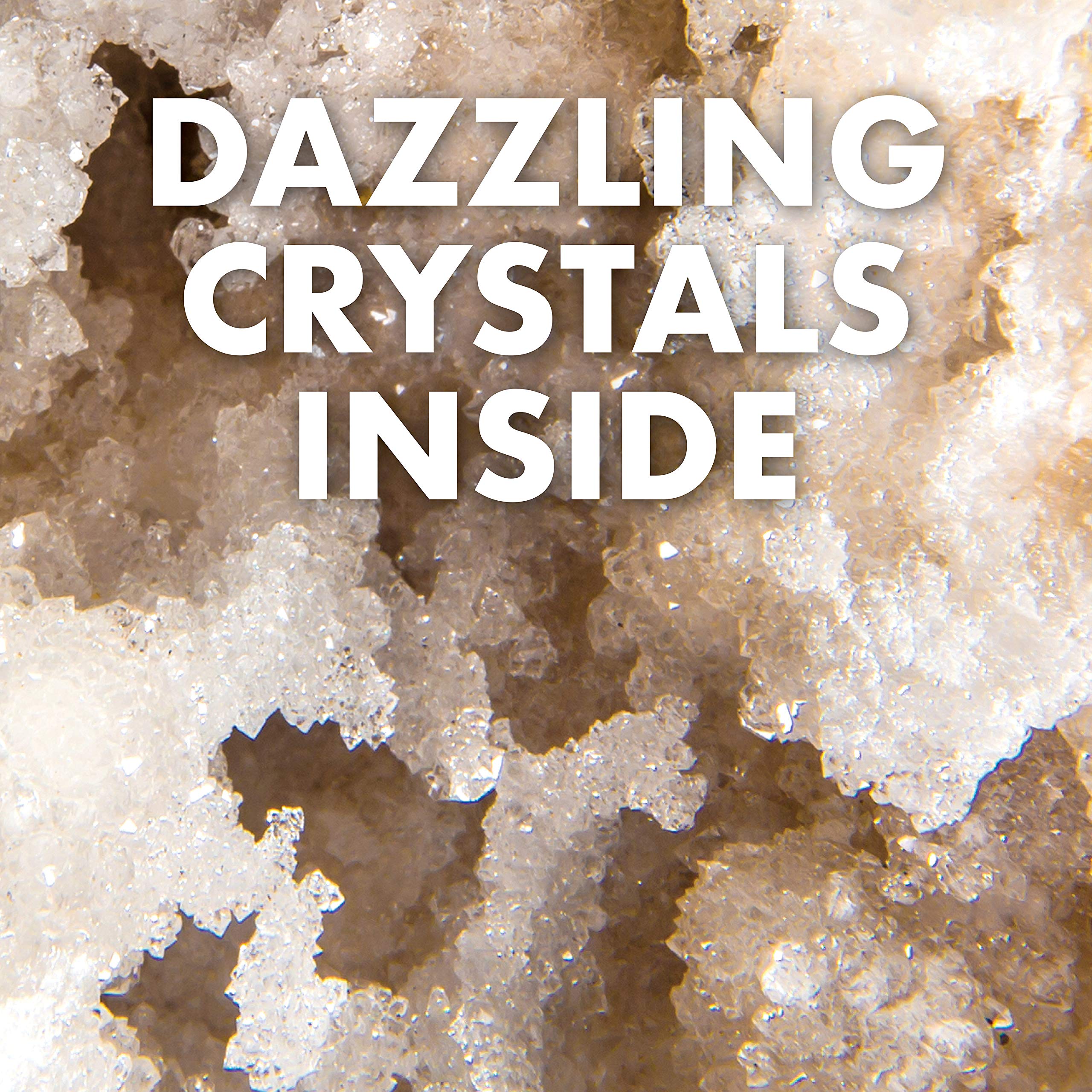 Break Open 2 Jumbo Geodes– Break Your Own Large Geode with Crystals, Earth Science Kit for Kids to Learn Geology, Gifts for Rock Collectors, Cool Rocks for Boys and Girls