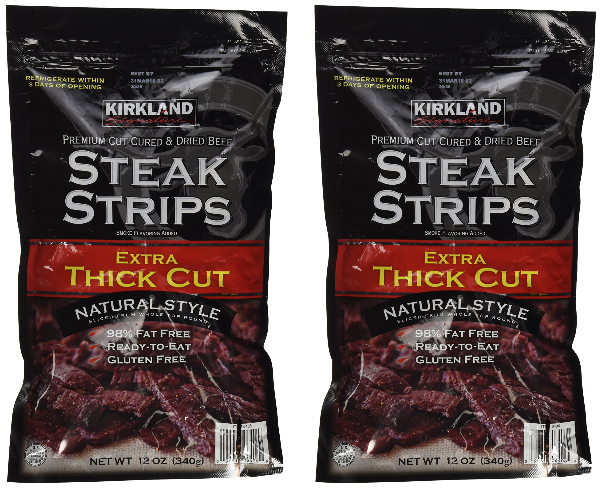 Kirkland Signature Steak Strips Extra Thick Cut, 12 Ounce