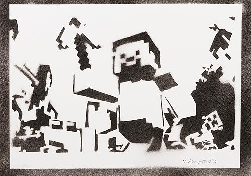 Minecraft Poster Plakat Handmade Graffiti Street Art - Artwork