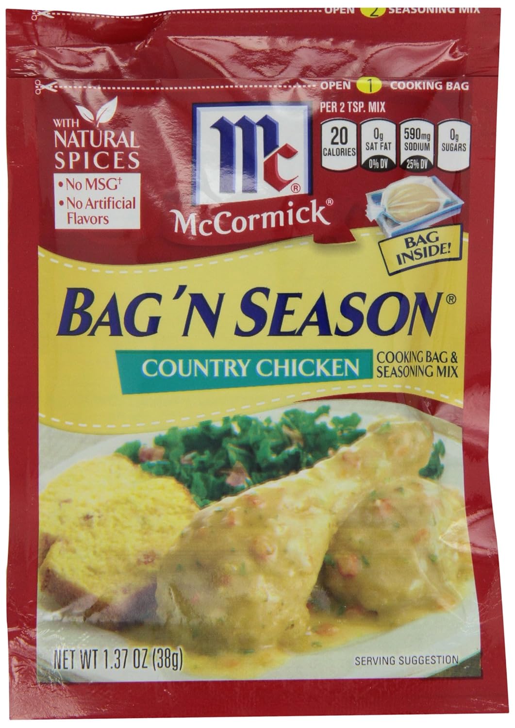 mccormick bag n season country chicken