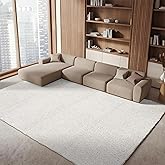 SAFAVIEH Area Rug 8x10 - August Shag Collection - Large - Beige, Solid Pattern, Non-Shedding & Easy Cleaning, Plush Thick Pil