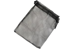 Scuba Choice Storage Mesh Bag for Snorkel & Dive Mask, 9"x6.5", Durable Polyester/Nylon Multi-Purpose Pouch with Clip Side Lock Snorkeling, Diving Gear, Accessories - Black