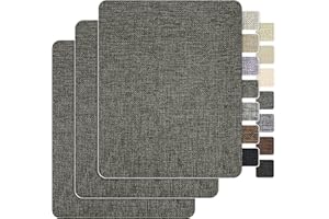 Coarse Linen Couch Patch Repair Fabric，3 PCS 9 * 11 Inch Self-Adhesive Linen Fabric Patch for Furniture Sofa, Seat, Pillow, C