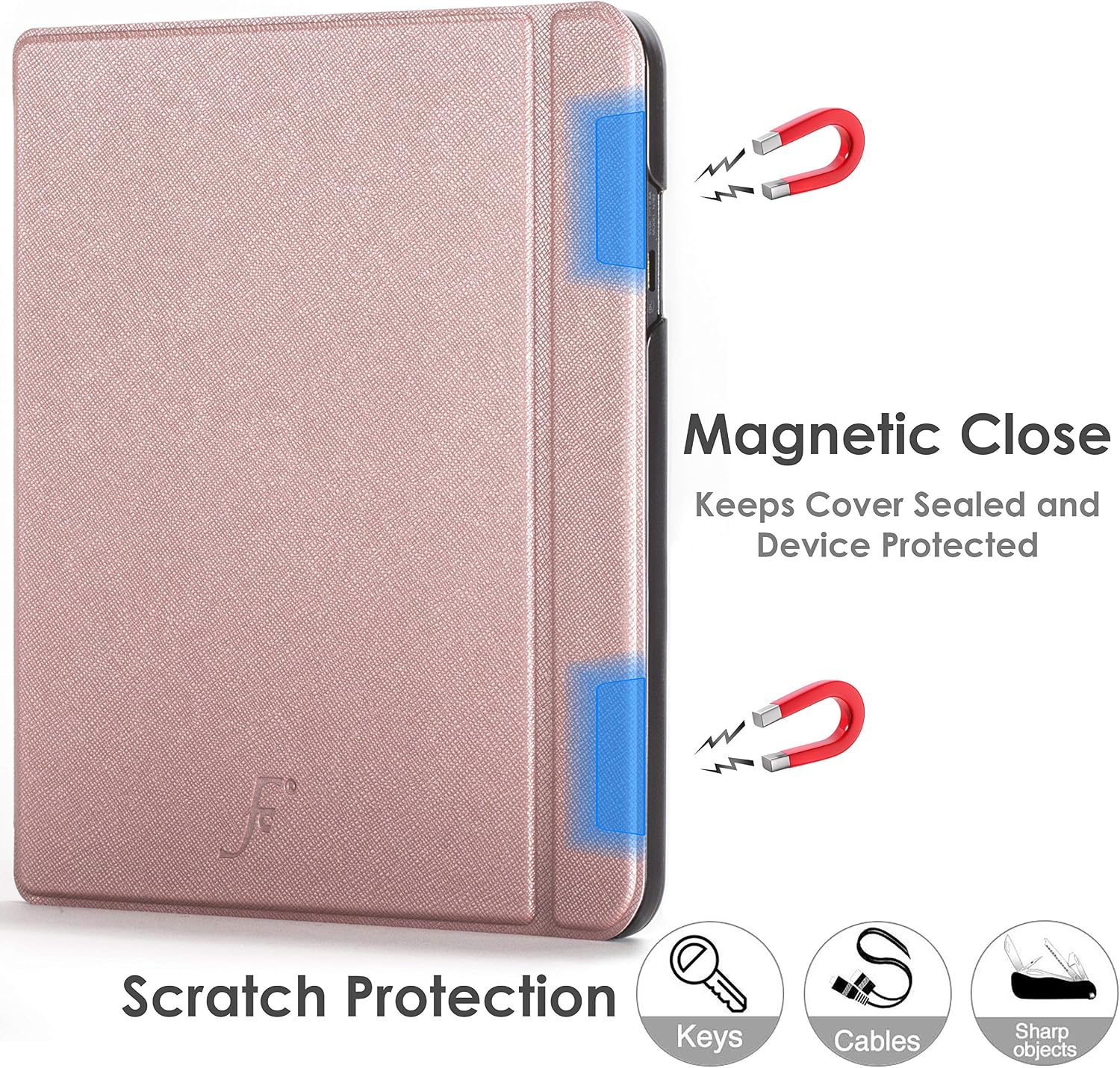 FOREFRONT CASES Cover for Tolino Vision 5, Lightweight Tolino Vision 5 Case, Rose Gold, Thin - Image 5