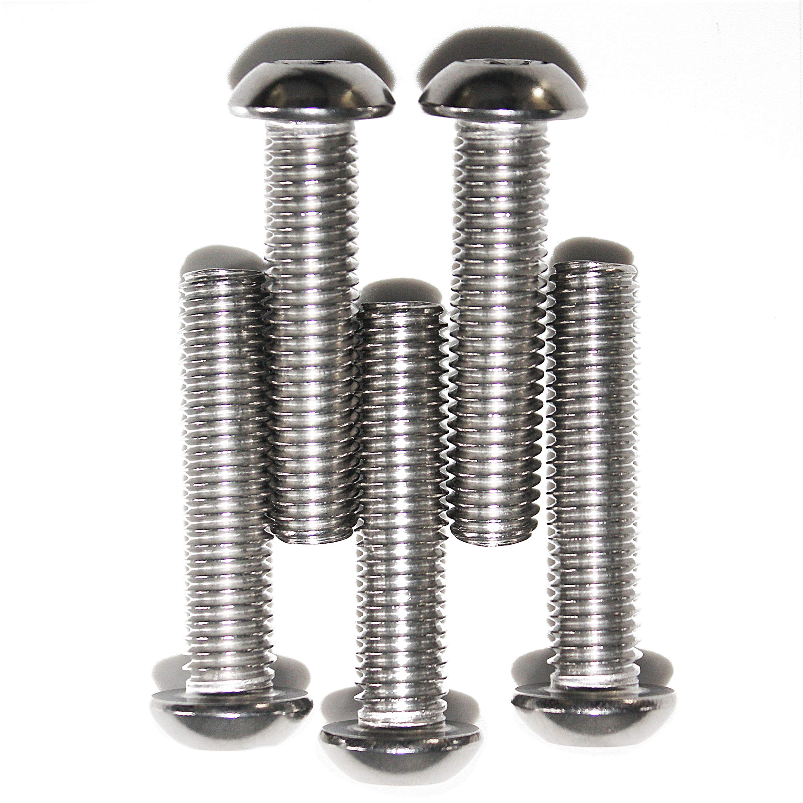 Pack of 25 M5 x 30 Screw Semi-Round Head with Hexagonal Head and Pin ISO 7380-1 Similar Stainless Steel A2-070 Blank