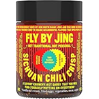 FLYBYJING Sichuan Chili Crisp, Gourmet Spicy Tingly Crunchy Hot Savory All-Natural Chili Oil Sauce w/Sichuan Pepper, Versatil