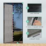 JOREAL 80x200cm Magnetic Fly Screen Door, Anti Mosquito Polyester Mesh with Lace view 4