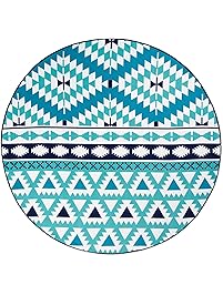 Safdie & Co. Aqua Beach Towel, 59R, Multi Color