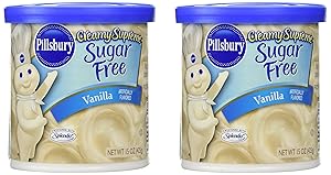 Pillsbury Creamy Supreme Sugar Free Vanilla Frosting (Pack of 2) (15 oz)