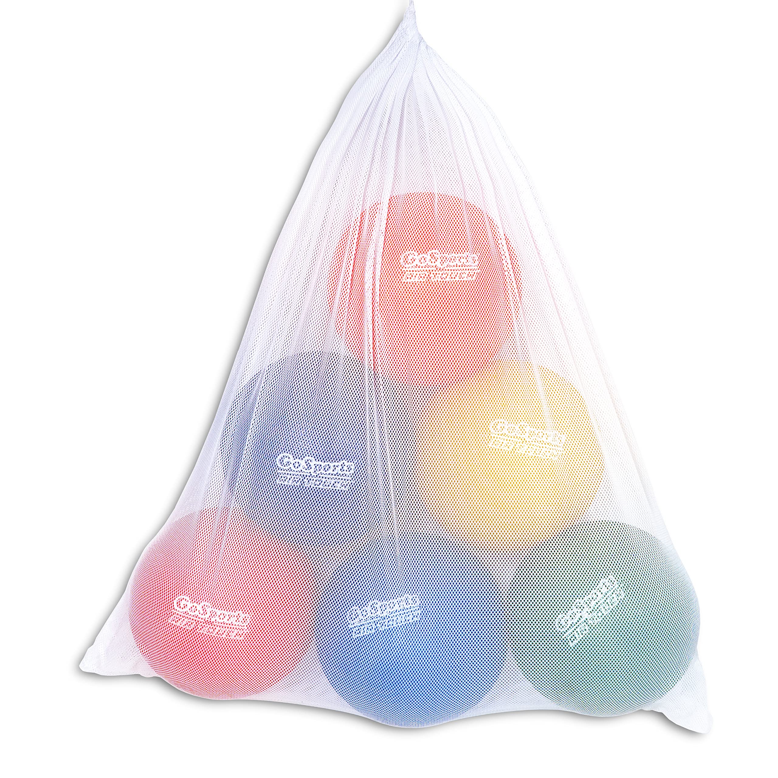 GoSports Playground Balls for Kids - Choose 8.5” or 10” Sizes - Heavy Duty Set of 6 with Carry Bag and Ball Pump