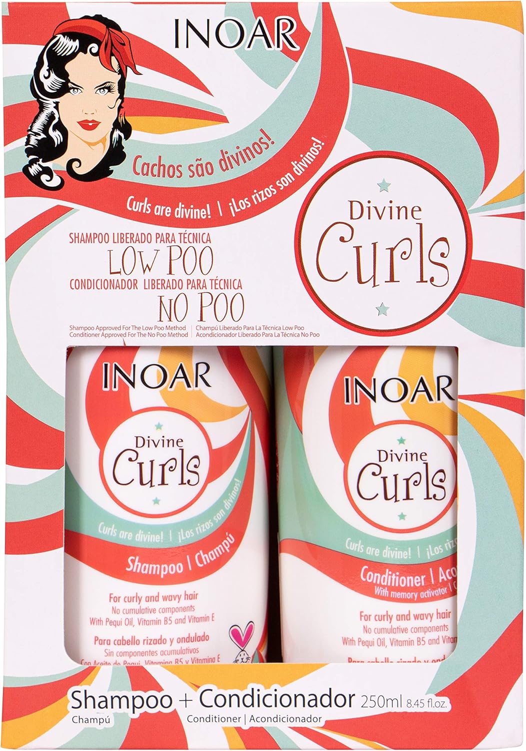 Shampoo e condicionador para cachos - Inoar