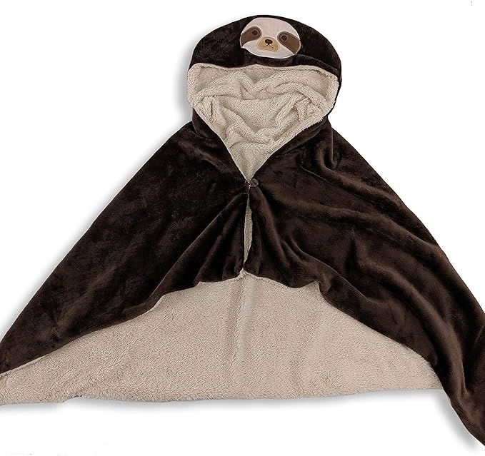 Pillowtex Super Soft Wearable Hooded Animal Blankets for Kids Sloth Amazon.in Home & Kitchen