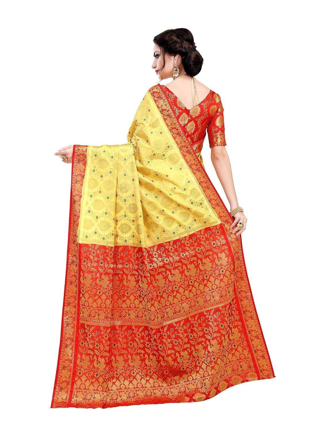 art decor sarees silk saree with blouse piece