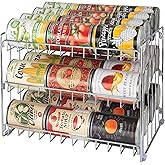 Kitchen Details 3 Tier Can Organizer | Canned Food Storage Rack | Kitchen Cabinet and Pantry Organization | Holds 36 Cans | Space Saving | Chrome