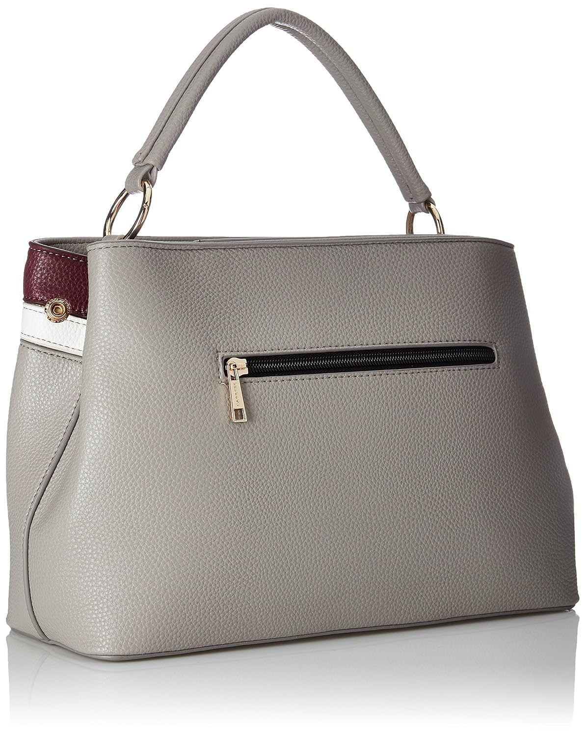 caprese philis women's satchel (smoke, maroon and white) ()