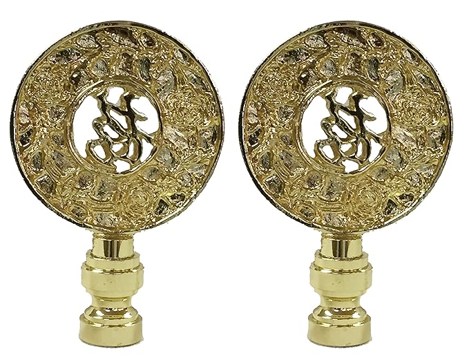 Polished Brass Royal Designs Oriental Happiness Symbol Lamp